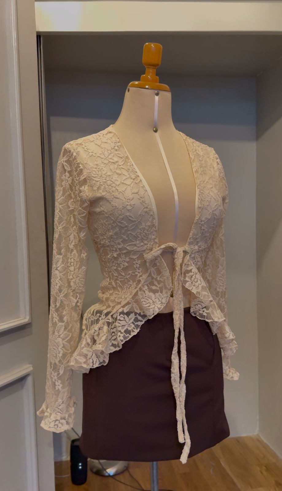 Blusa de encaje